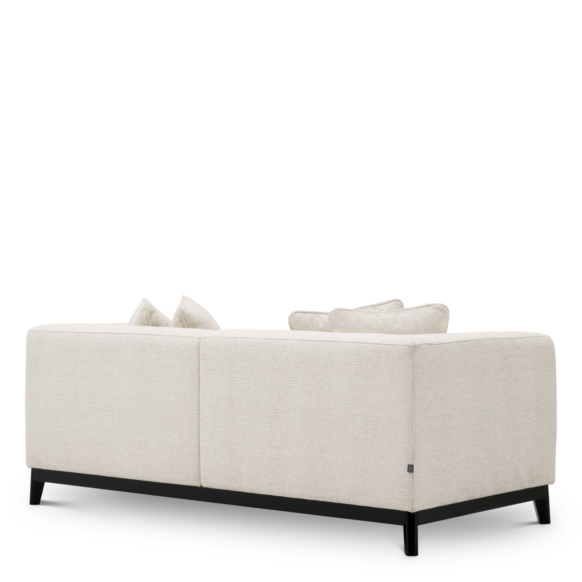 Eichholtz Corso 2 Seater Sofa Lyssa Off-White Black Finish Base - 2 Seater Sofa Lyssa Off-White 2 Seater Sofas Sterling Home 3