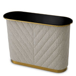 Eichholtz Matthew Bar Forrester Off-White Black Beveled Glass Brushed Brass Finish - Bar Forrester Off-White Black Beveled Glass Brushed Brass Finish Tables Sterling Home 3