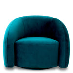 Eichholtz Novelle Swivel Chair Savona Sea Green Velvet Savona Turquoise Velvet Savona Blue Velvet - Swivel Chair Savona Sea Green Velvet Savona Turquoise Velvet Savona Blue Velvet Armchairs Sterling Home 3