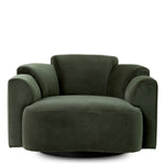 Eichholtz Marbella Swivel Armchair Torrin Green Velvet - Swivel Armchair Torrin Green Velvet Armchairs Sterling Home 3