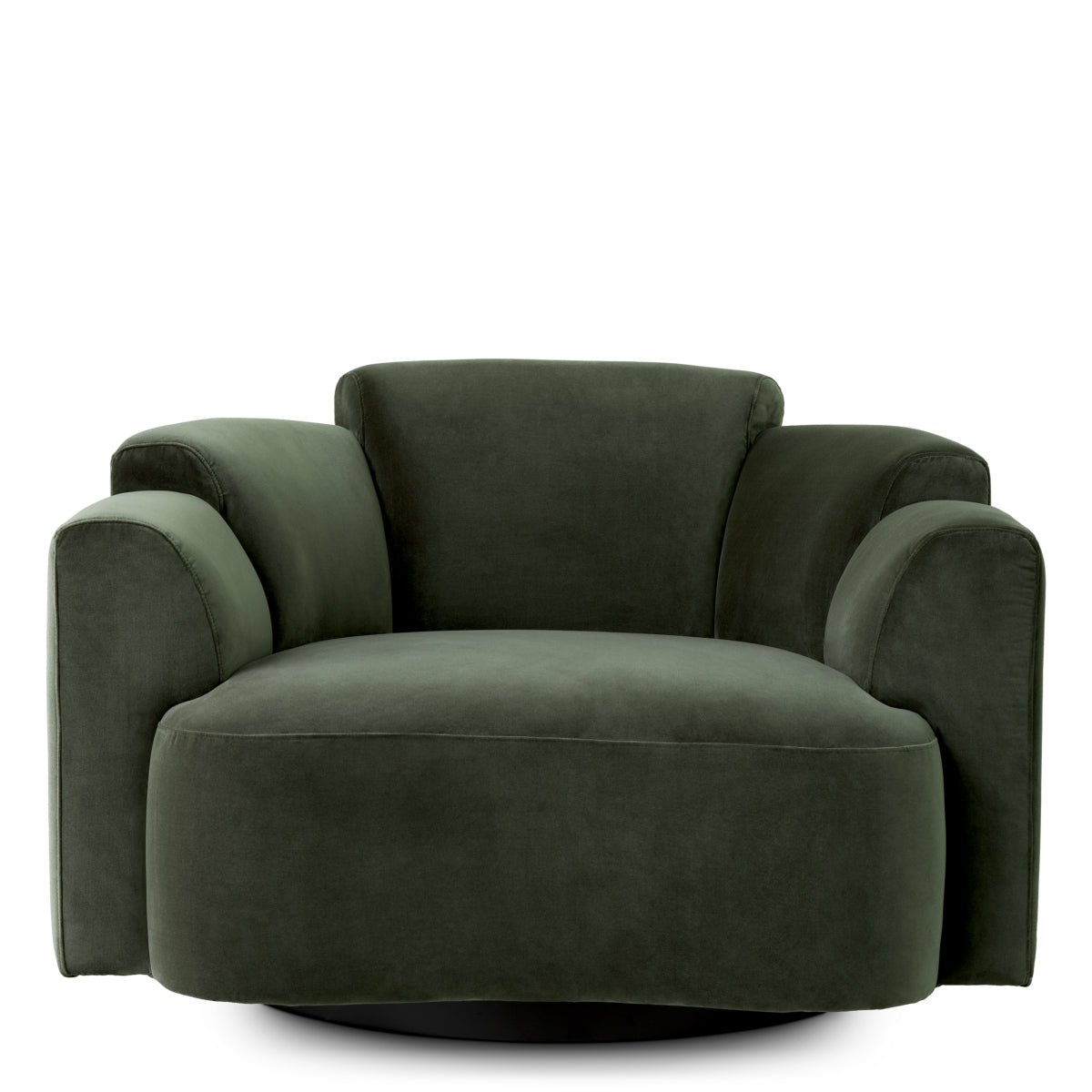 Eichholtz Marbella Swivel Armchair Torrin Green Velvet - Swivel Armchair Torrin Green Velvet Armchairs Sterling Home 3