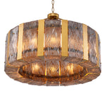 Eichholtz Elysian Chandelier Antique Brass And Smoked Glass - Chandalier Elysian Accessories Sterling Home 3