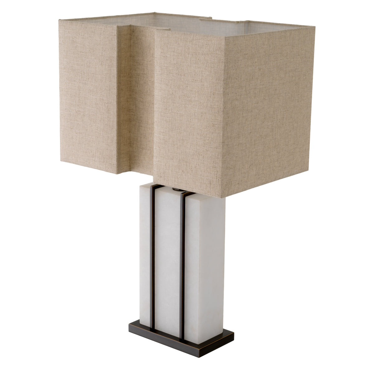 Eichholtz Graham Table Lamp Bronze Highlight Finish Alabaster - Table Lamp Graham Accessories Sterling Home 3