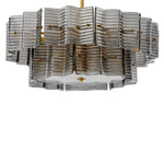 Eichholtz Silvano Chandelier Smoke and Frosted Glass Antique Brass Finish - Chandelier Silvano Accessories Sterling Home 3