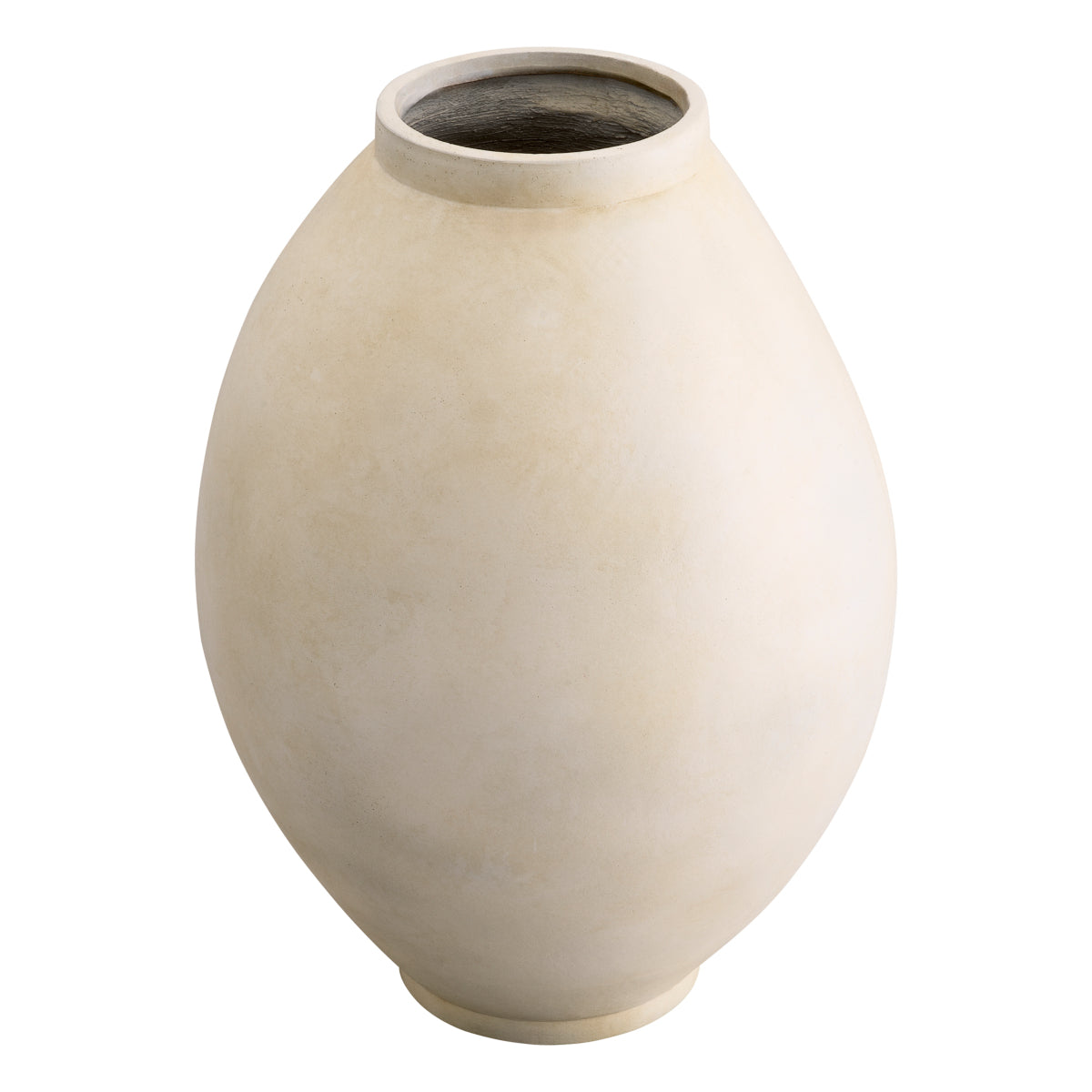 Eichholtz Moon Jar Vase Short Neck Sand Finish - Moon Jar Vase L Sand Finish Accessories Sterling Home 3
