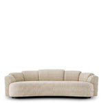 Eichholtz Marbella Large Sofa Creststone Beige Black Wooden Base - Large Sofa Creststone Beige 3 Seater Sofas Sterling Home 3
