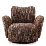 Eichholtz Merida Swivel Chair Boucle Sonata Red - Swivel Chair Boucle Sonata Red Armchairs Sterling Home 3