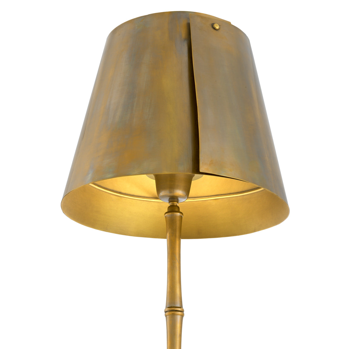 Eichholtz Seraphina Floor Lamp Vintage Brass Finish Black Granite Base - Floor Lamp Seraphina Accessories Sterling Home 3
