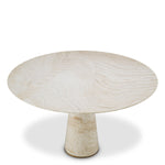 Eichholtz Genova Round Dining Table Travertine Brushed Brass Finish - Round Dining Table Travertine Brushed Brass Finish Dining Tables Sterling Home 3