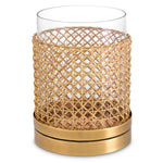 Eichholtz Zimmerman Small Hurricane Natural Rattan Vintage Brass Finish - Zimmerman S Hurricane Natural Rattan Vintage Brass Finish Accessories Sterling Home 3