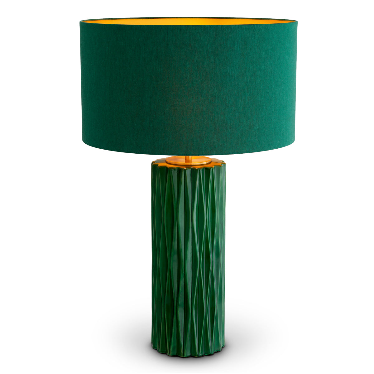 Eichholtz Amarello Table Lamp Crackled Green Ceramic Antique Brass Finish - Table Lamp Amarello Accessories Sterling Home 3