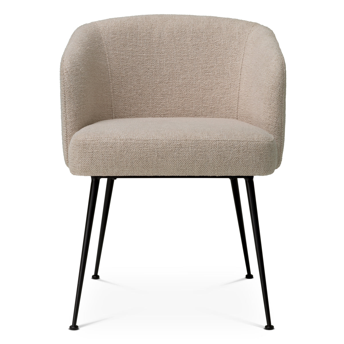 Eichholtz Aiden Dining Chair Renato Off-White Black Legs - Aiden Dining Chair Renato Off-White Chairs Sterling Home 3