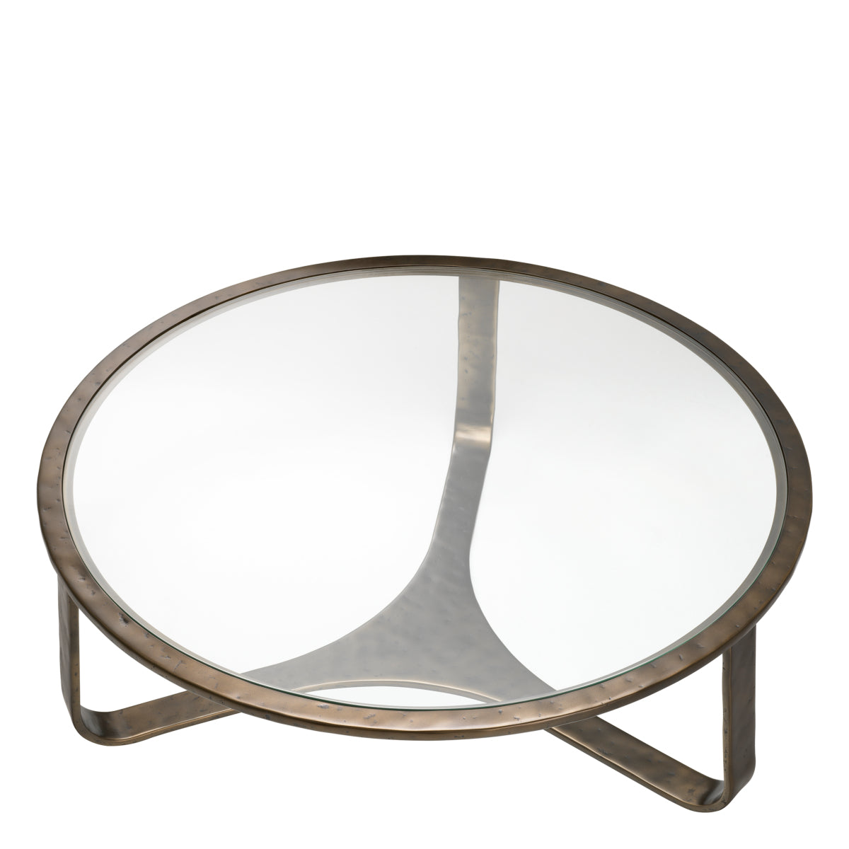Eichholtz Coffee Table Bronze Finish Clear Glass Top - Coffee Table Bronze Finish Clear Glass Top Side Tables Sterling Home 3