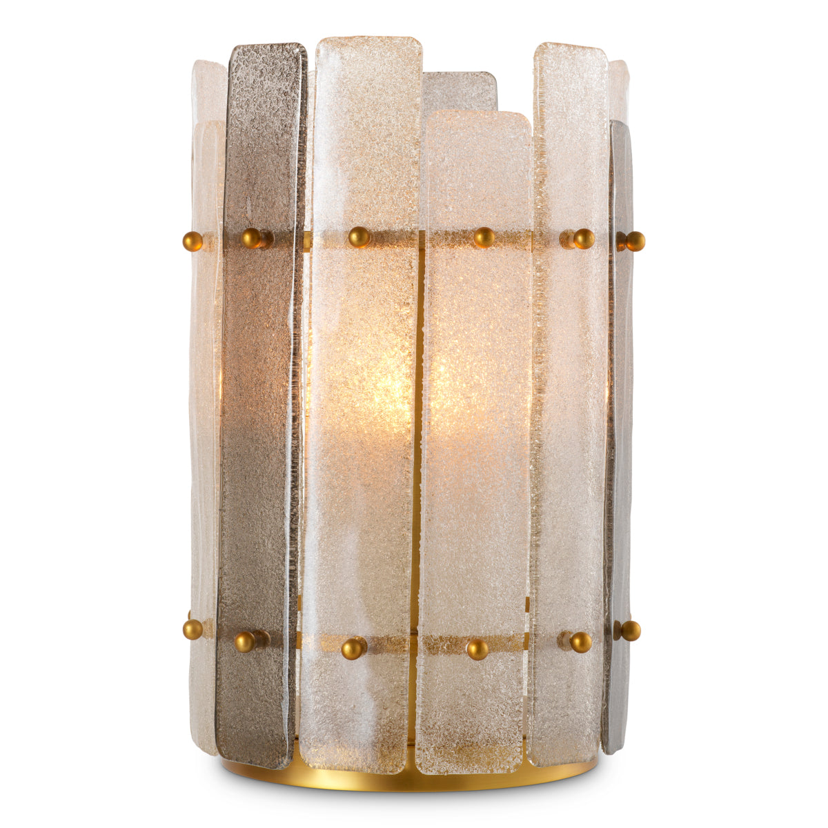 Eichholtz Greyson Hurricane Antique Brass Finish Hand Blown Glass - Greyson Hurricane Antique Brass Finish Hand Blown Glass Accessories Sterling Home 3