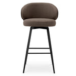 Eichholtz Camerota Swivel Bar Stool Scalea Grey Black Wooden Back - Swivel Bar Stool Scalea Grey Black Wooden Back Dining Chairs Sterling Home 3
