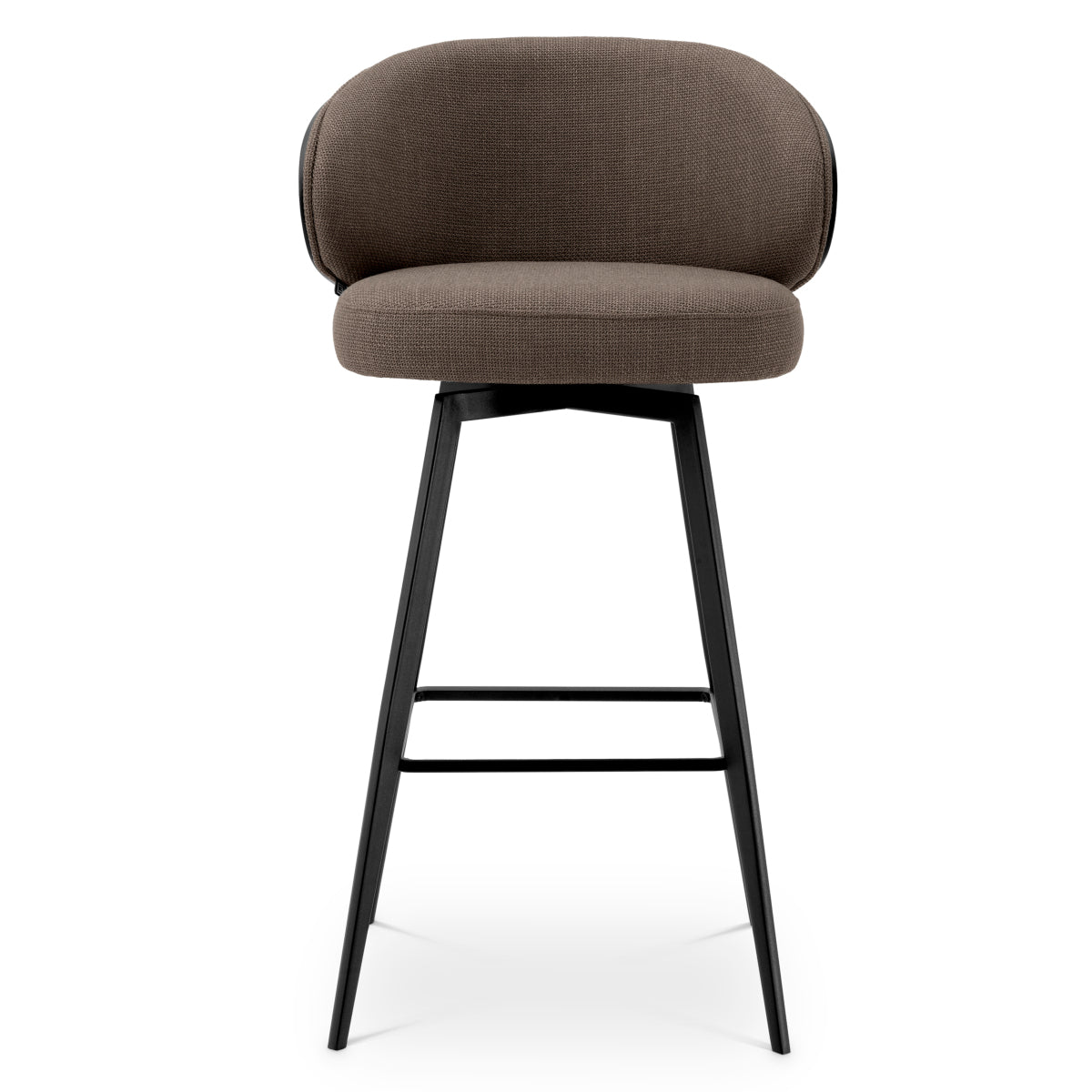 Eichholtz Camerota Swivel Bar Stool Scalea Grey Black Wooden Back - Swivel Bar Stool Scalea Grey Black Wooden Back Dining Chairs Sterling Home 3