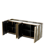Eichholtz Nottingham Dresser Brushed Brass And Antique Mirror Glass - Dresser Brushed Brass Finish Antique Mirror Glass Storage Sterling Home 3
