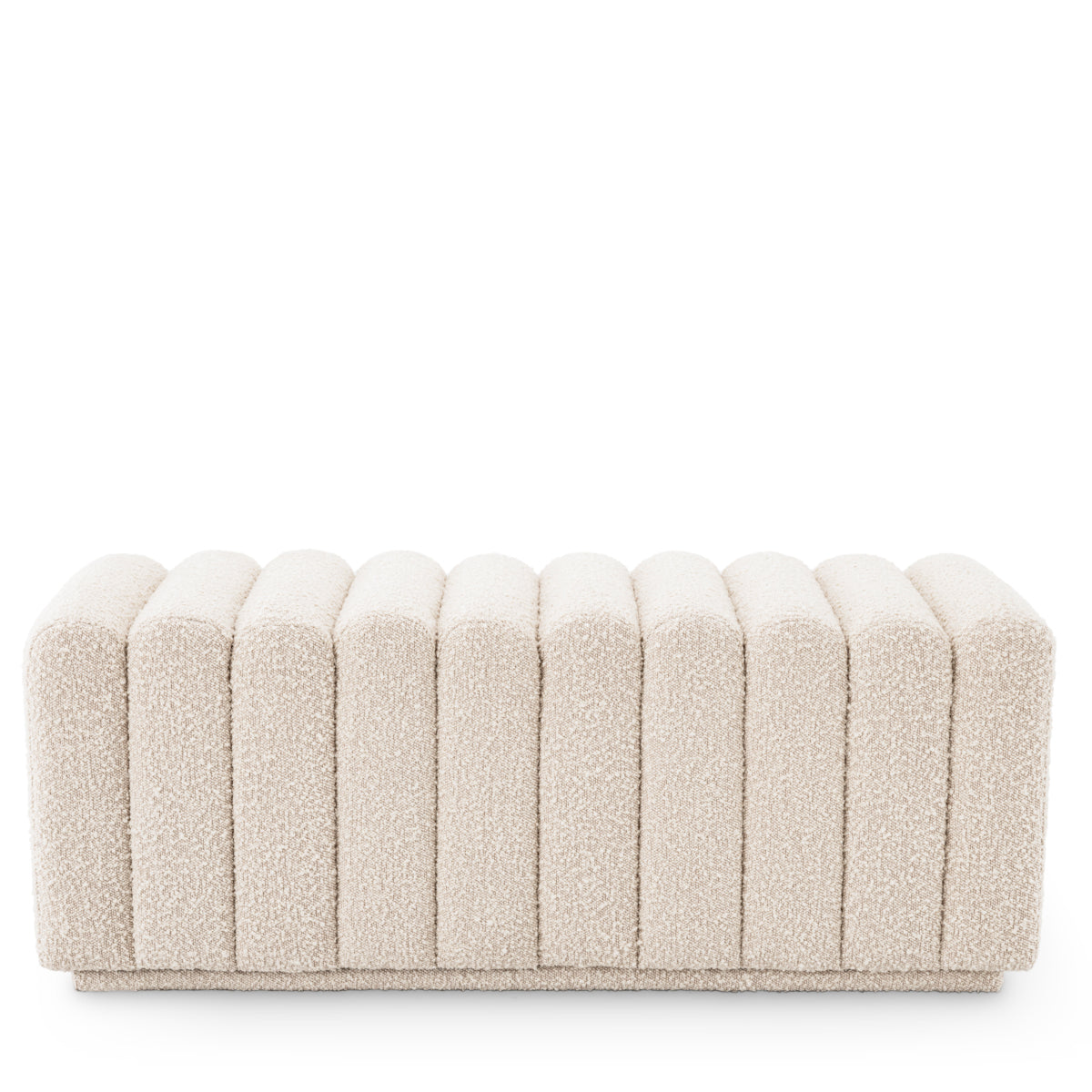 Eichholtz Bente Bench Stool Boucle Cream - Bench Stool Boucle Cream Footstools Sterling Home 3
