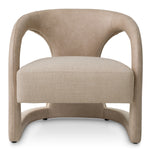 Eichholtz Voletta Accent Chair Valente Beige Faux Leather Renato Ecru - Accent Chair Valente Beige Faux Leather Renato Ecru Armchairs Sterling Home 3