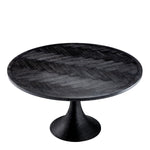 Eichholtz Melchior Dining Table 300cmCharcoal Oak Veneer / Bronze Finish - Dining Table 300cm Charcoal Oak Veneer / Bronze Finish Dining Tables Sterling Home 3
