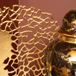 Daito Black and Gold Finish Round Sculpture - Daito Black and Gold Finish Round Sculpture Sterling Home 2