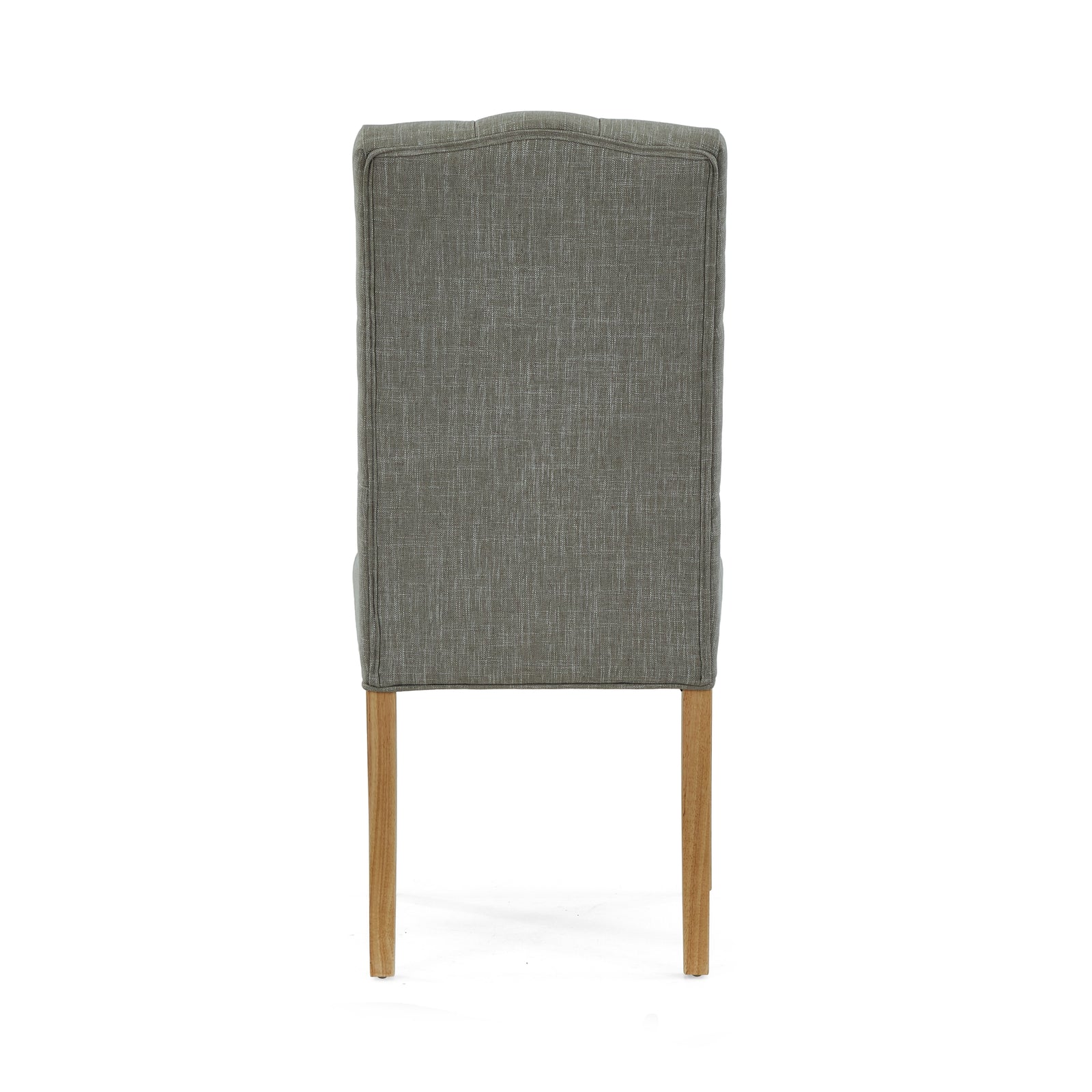 Navarre Pair of Grey Buttonback Dining Chairs - Button Back Dining Chair - Pair Grey Sterling Home 4