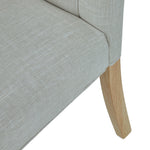 Navarre Pair of Natural Buttonback Dining Chairs - Button Back Dining Chair - Pair Natural Sterling Home 5