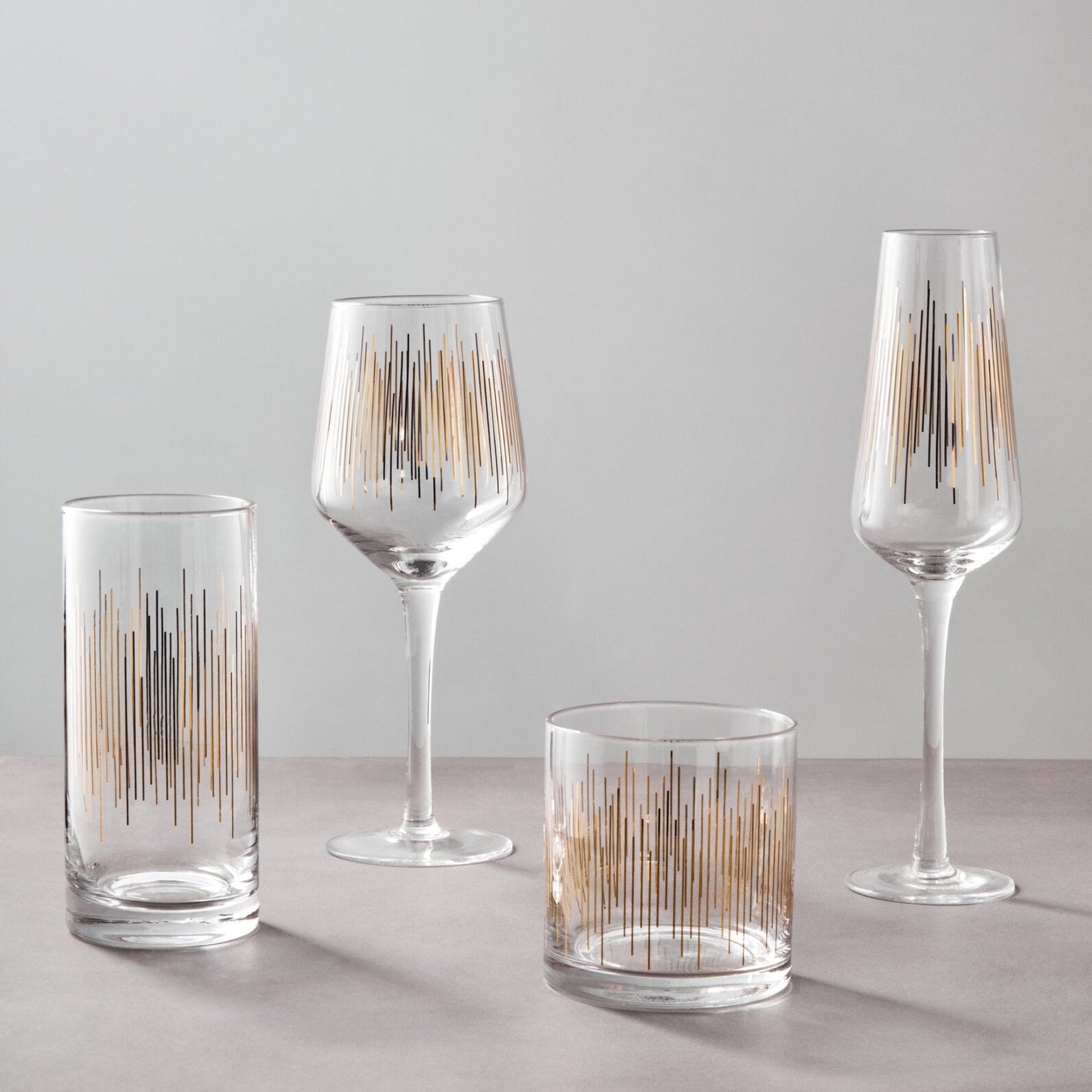 Jazz Highball Glasses Set of 4 - Jazz Highball Glasses Set of 4 Sterling Home 2
