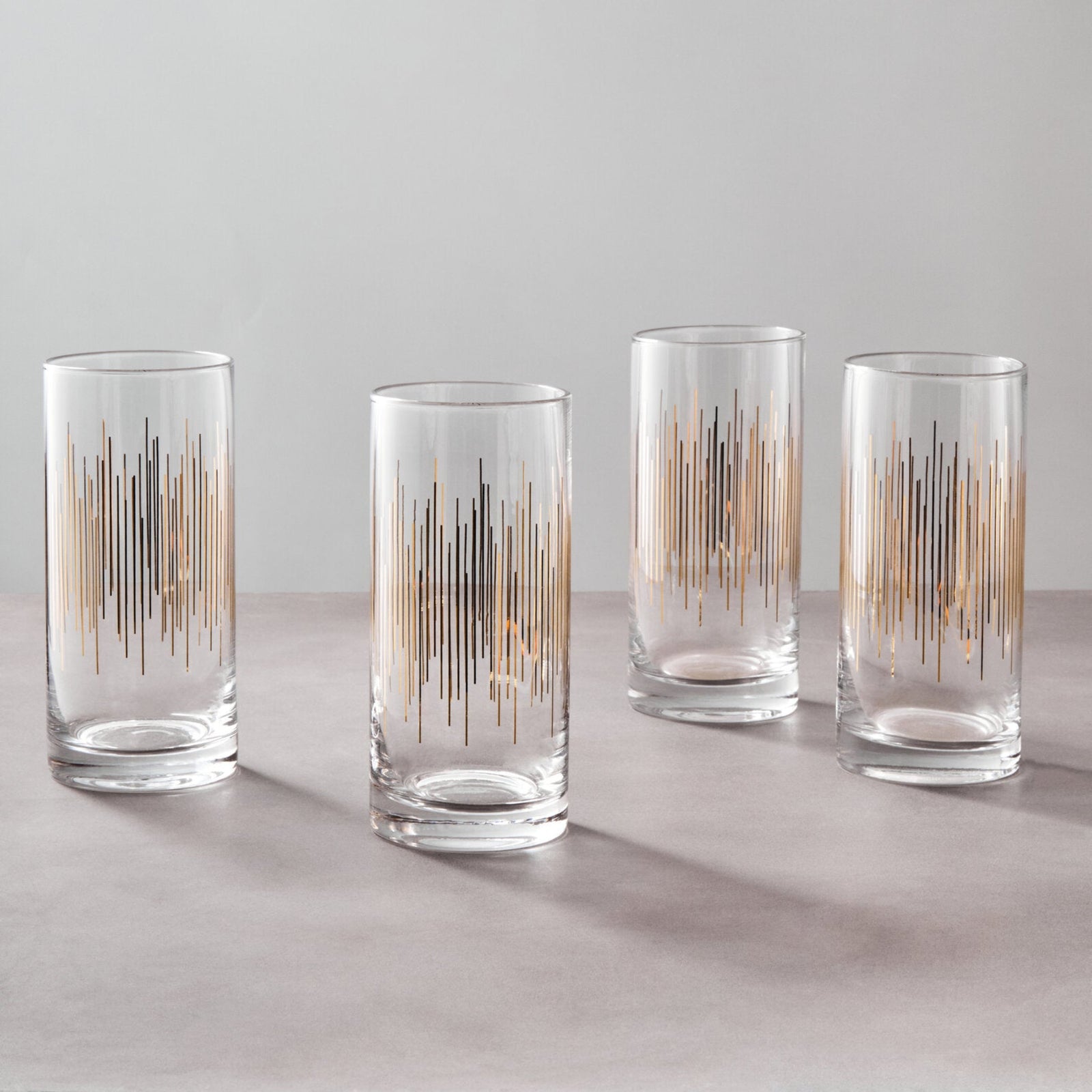 Jazz Highball Glasses Set of 4 - Jazz Highball Glasses Set of 4 Sterling Home 1