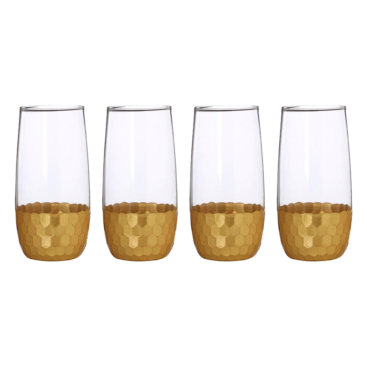 Set Of Four Astrid High Ball Glasses - Set Of Four Astrid High Ball Glasses Sterling Home 2