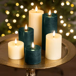 Set Of 3 Realistic Wick Candle With Fire Effect - S3 BO LED Realistic Wick Candle With Fire Effect Sterling Home 1