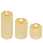 Set Of 3 Realistic Wick Candle With Fire Effect - S3 BO LED Realistic Wick Candle With Fire Effect Sterling Home 2