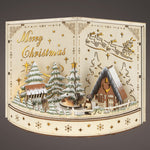 Merry Christmas LED Wooden Scenery Decoration - LED Scenery Plywood Steady BO Indoor Sterling Home 1