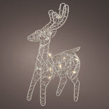 Micro LED Metal Reindeer Silver