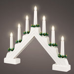White Candle Window Decoration - LED Candle Window Decoration White BO Sterling Home 1