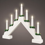 White Candle Window Decoration