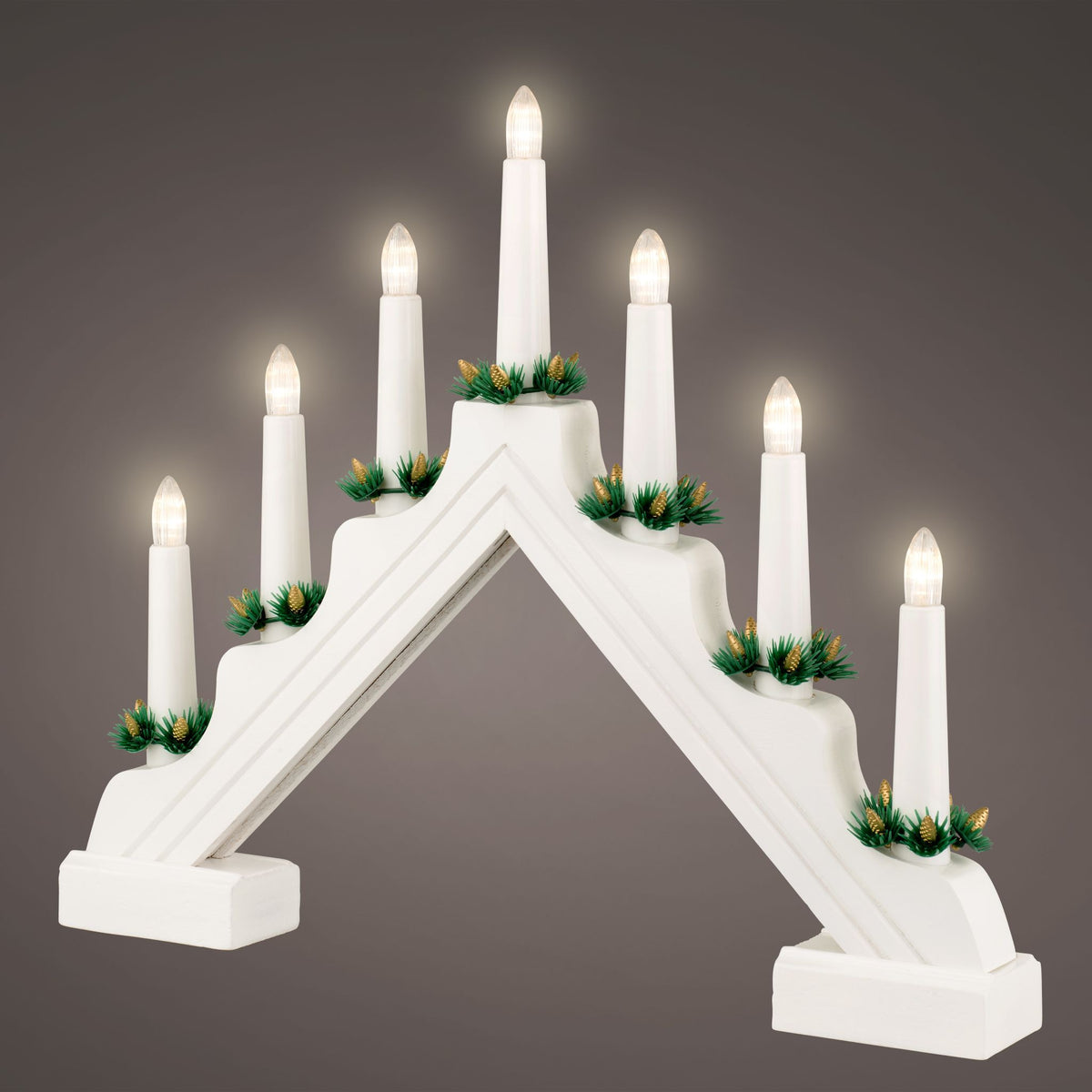 White Candle Window Decoration - LED Candle Window Decoration White BO Sterling Home 1