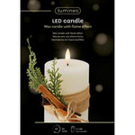 Single Wick Battery Operated White Candle - Single Wick White Candle BO LED 7.5CM Sterling Home 3