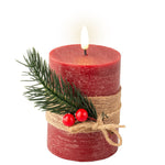 Single Wick Battery Operated Red Candle - Single Wick Red Candle BO LED 7.5CM Sterling Home 2