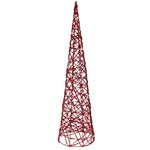 Extra Large Micro LED Baterry Operated Red Cone - Micro LED BO Indoor Red Cone Light 60CM Sterling Home 2