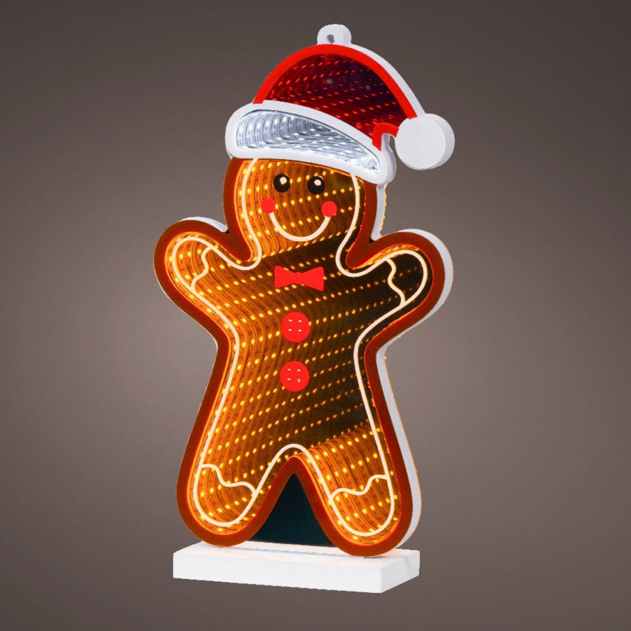 LED Gingerbread Man - Gingerbread LED Indoor Light Sterling Home 1