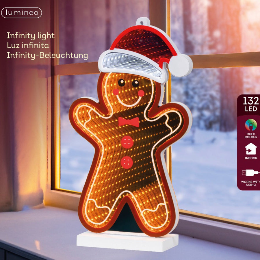 LED Gingerbread Man - Gingerbread LED Indoor Light Sterling Home 2