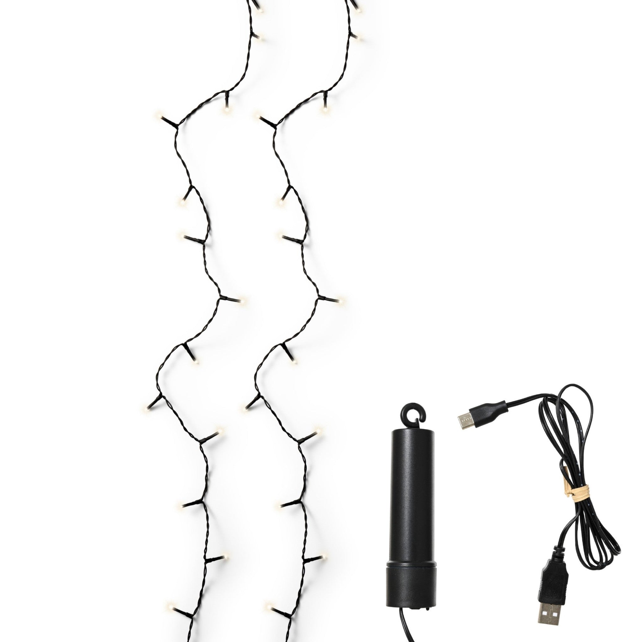 Twinkle Effect 100 LED Duracharge Battery Operated Outdoor Lights - 100 Duracharge Twinkle LED BO Outdoor Lights Sterling Home 1