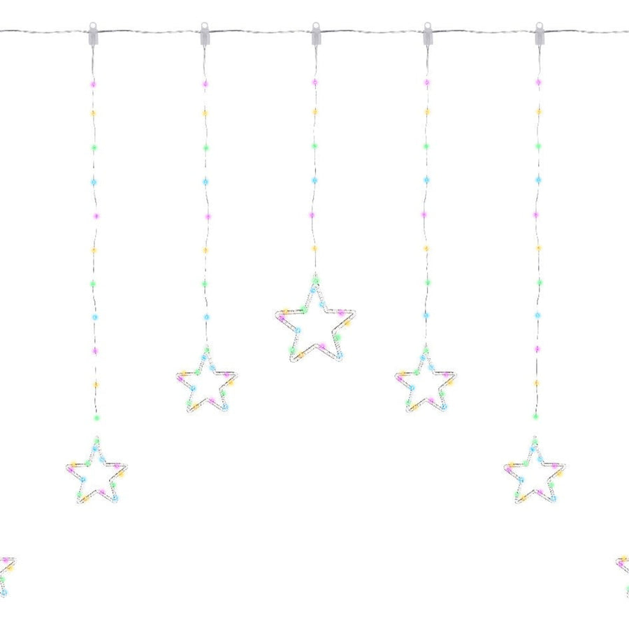 Micro LED Outdoor Multi Coloured Star Lights - Coloured Micro LED Outdoor Star Lights 120CM Sterling Home 2