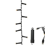 Twinkle 160 LED Duracharge Battery Operated Outdoor Lights - 160 Duracharge Twinkle LED BO Outdoor Lights Sterling Home 1