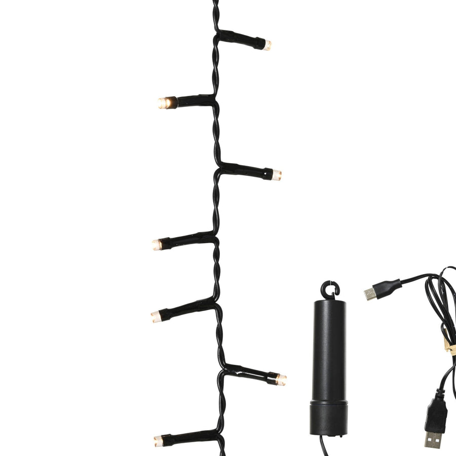 Twinkle 160 LED Duracharge Battery Operated Outdoor Lights - 160 Duracharge Twinkle LED BO Outdoor Lights Sterling Home 1