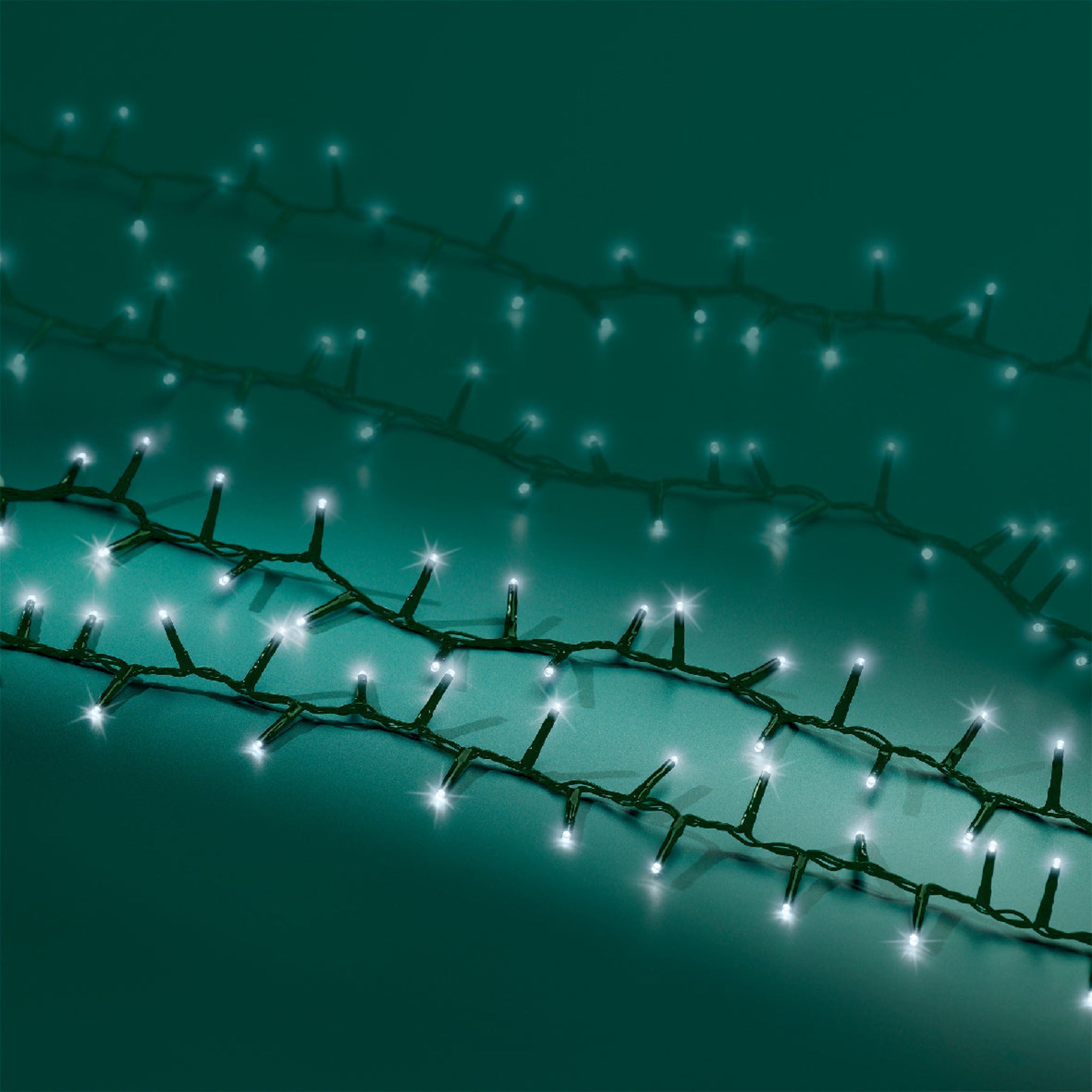 Compact 1000 LED Cool White Lights - 1000 Cool White LED Compact Lights Sterling Home 1