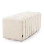 Eichholtz Bente Bench Stool Boucle Cream - Bench Stool Boucle Cream Footstools Sterling Home 4