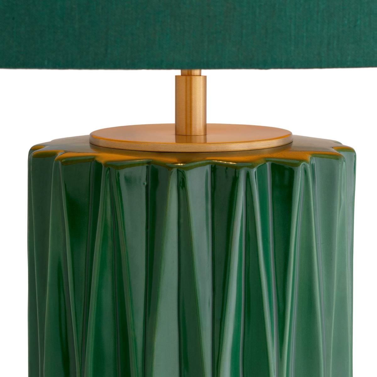 Eichholtz Amarello Table Lamp Crackled Green Ceramic Antique Brass Finish - Table Lamp Amarello Accessories Sterling Home 4