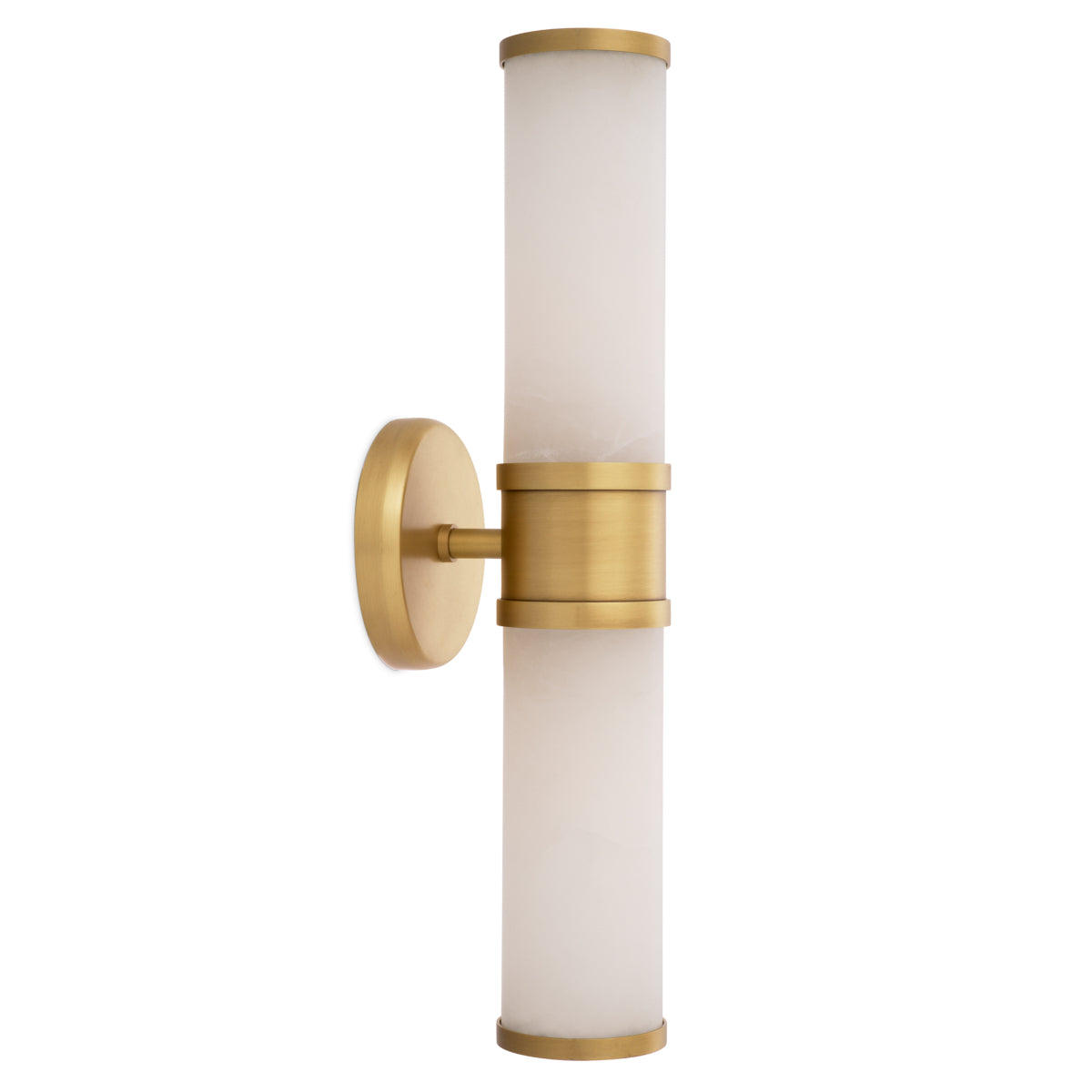 Eichholtz Claridges Double Wall Lamp Antique Brass And Alabaster - Wall Lamp Claridges Double Accessories Sterling Home 4